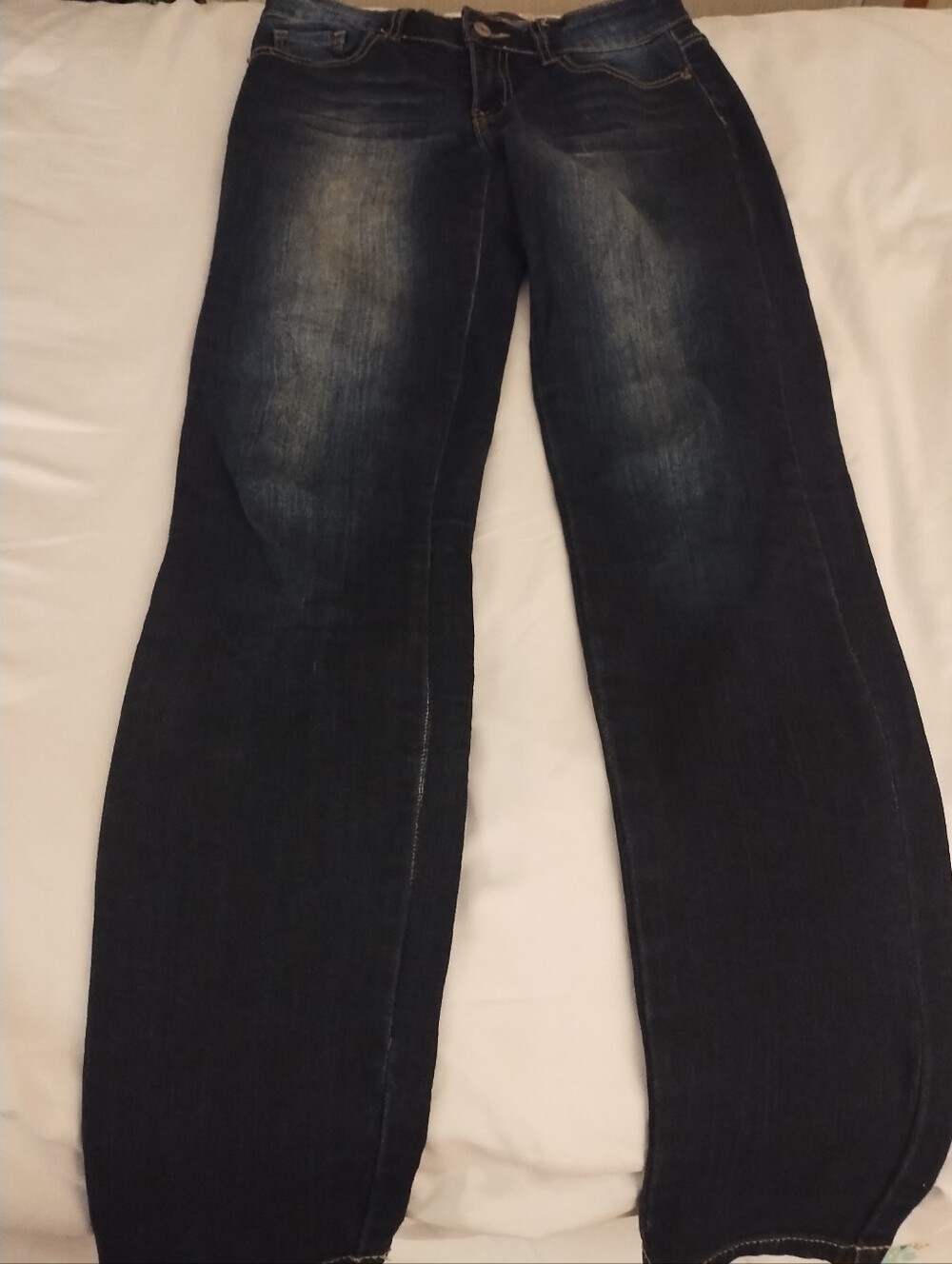 L&B Dark Blue Denim Jeans with Contrast Stitching